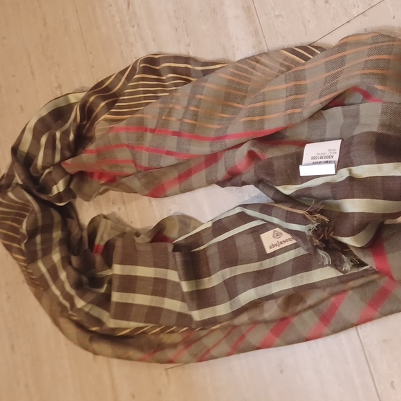 NWT Ahujasons Fashion Fringed Sage Plaid Oversized Scarf - Picture 6 of 6